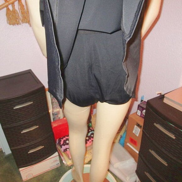 Fit 4 Ur Thighs Swim Dress Size 18W One Piece Airbrush Floral Slimming Minimizer - Picture 9 of 11